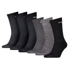 PUMA Socken Freizeitsocken Schwarz/Grau