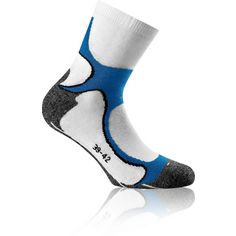Rückansicht von Rohner Socken Freizeitsocken Weiß/Blau
