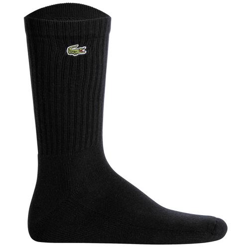 Rückansicht von Lacoste Socken Freizeitsocken Schwarz