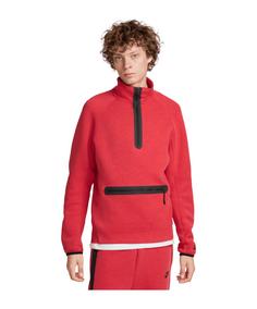 Nike Tech Fleece HalfZip Sweatshirt Sweatshirt Herren rotschwarz