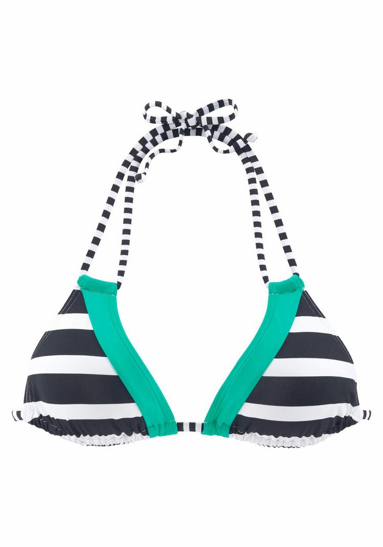 KangaROOS KangaROOS Triangel-Bikini-Top Bikini Oberteil Damen - schwarz-wei&szlig; - 0 | SportScheck