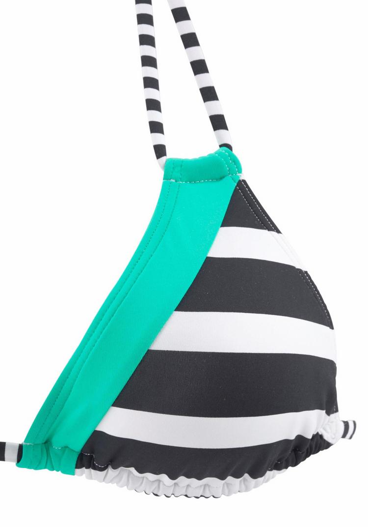 KangaROOS KangaROOS Triangel-Bikini-Top Bikini Oberteil Damen - schwarz-wei&szlig; - 1 | SportScheck
