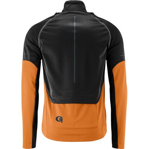 Rückansicht von Gonso Canosio Fahrradjacke Herren Dunkelorange