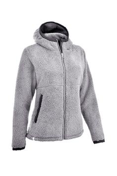 Maul Sport Teddy Fleecejacke Damen Hellgrau