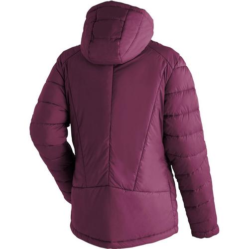 Rückansicht von Maier Sports Loket Fleecejacke Damen Pflaume