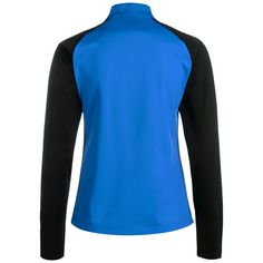 Rückansicht von PUMA TeamLIGA 1/4 Zip Funktionssweatshirt Damen blau / schwarz