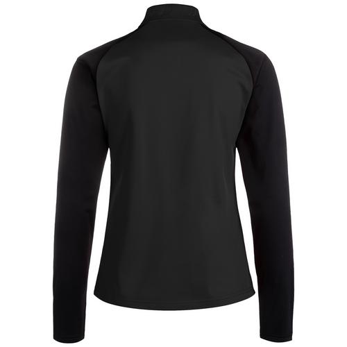 Rückansicht von PUMA TeamLIGA 1/4 Zip Funktionssweatshirt Damen schwarz / weiß