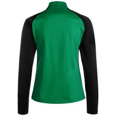 Rückansicht von PUMA TeamLIGA 1/4 Zip Funktionssweatshirt Damen grün / schwarz