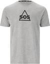 SOS Kvitfjell Printshirt Herren - 1005 Light Grey Melange