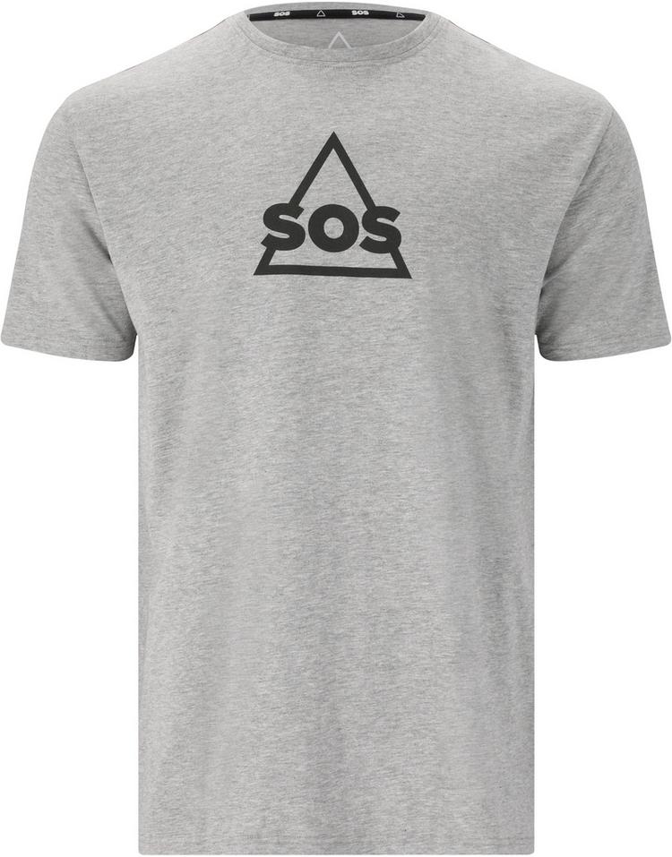 SOS SOS Kvitfjell Printshirt Herren - 1005 Light Grey Melange - 0 | SportScheck