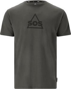 SOS Kvitfjell Printshirt Herren 1051 Asphalt