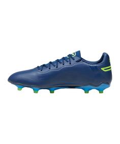 Rückansicht von PUMA KING Pro FG/AG Eclipse Fußballschuhe blaugruenblau