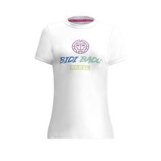 BIDI BADU Good Vibes Chill Tee white/ mixed Tennisshirt Damen Weiß/mehrfarbig