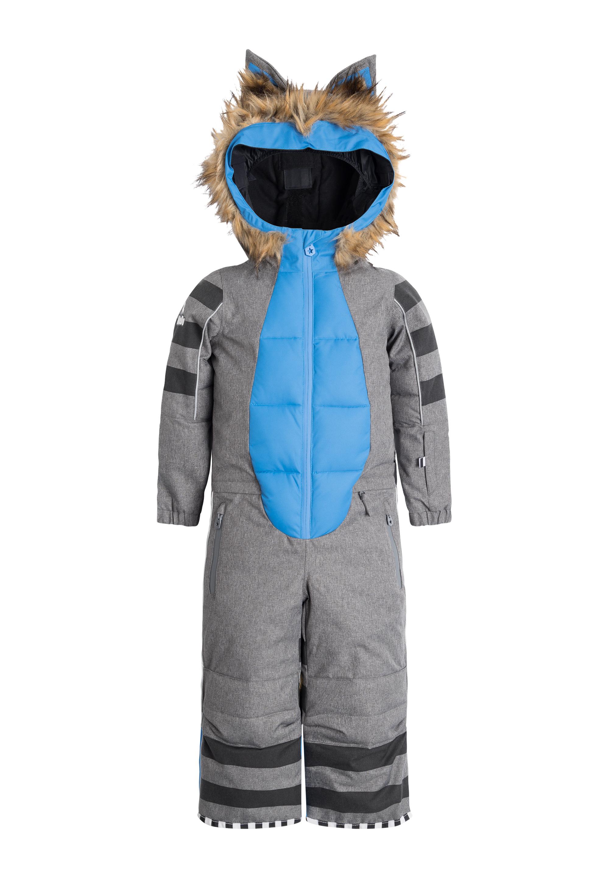 WeeDo RACOONDO Schneeanzug Kinder grey melange