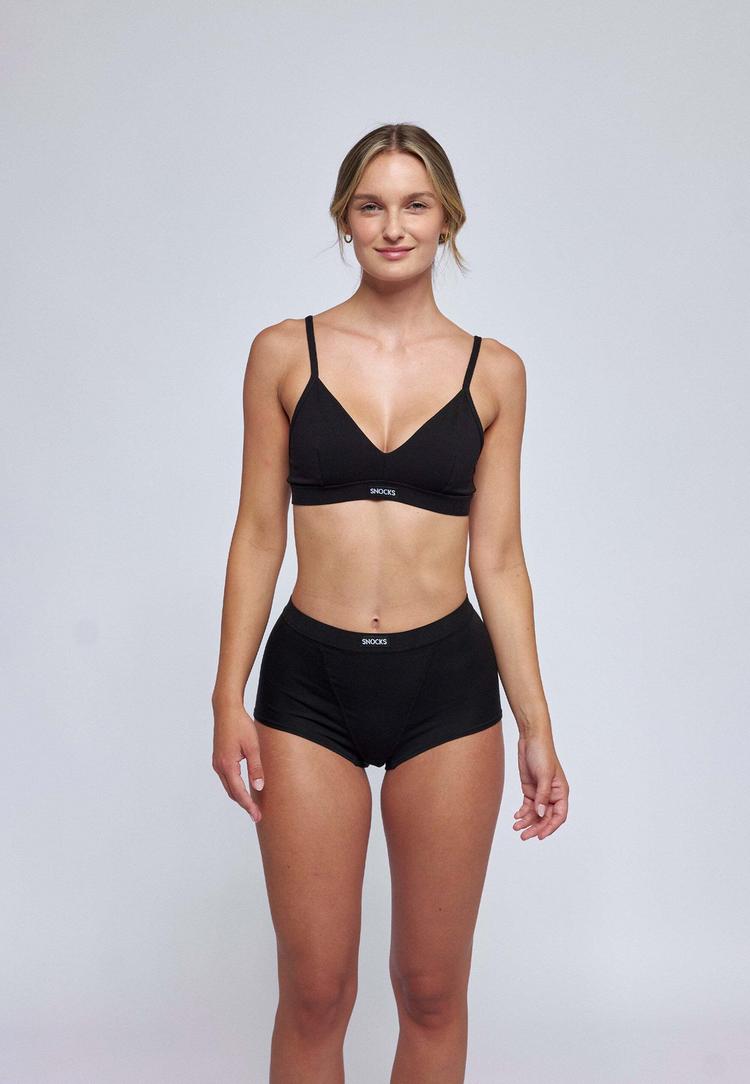 Snocks Snocks Retro Panties Unterhose Damen - Schwarz - 0 | SportScheck