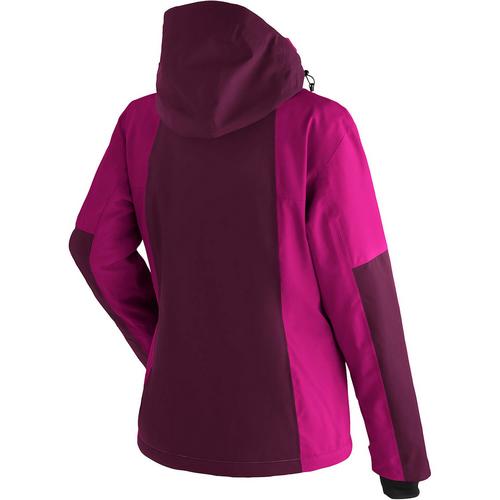 Rückansicht von Maier Sports Manzaneda Fleecejacke Damen Lila