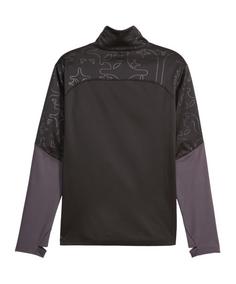 Rückansicht von PUMA individual Winterized Sweatshirt Funktionssweatshirt Herren schwarz