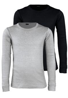 Black Snake 2 Pack Thermo Hemd Cuddle Funktionsshirt Creme, Creme Hellblau, Grau Schwarz