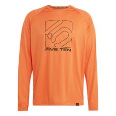 adidas Five Ten Long Sleeve Trikot T-Shirt Herren Semi Impact Orange