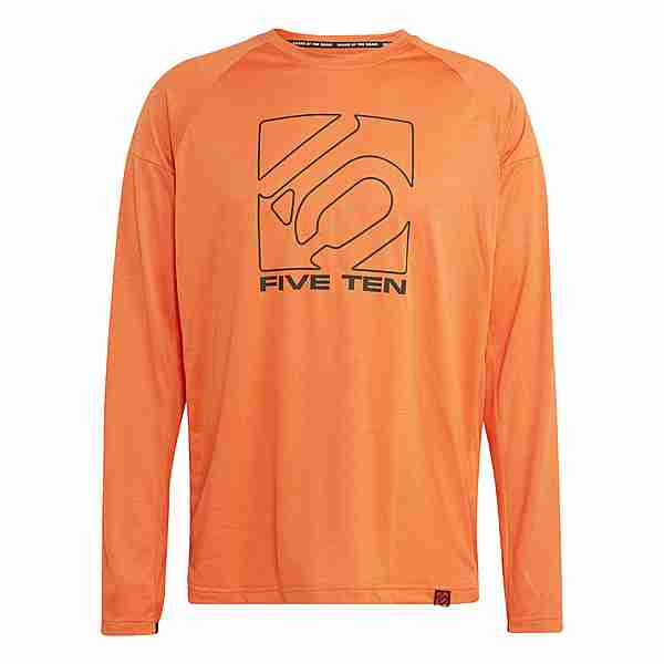 adidas Five Ten Long Sleeve Trikot T-Shirt Herren Semi Impact Orange
