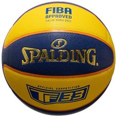 SPALDING TF-33 Gold Basketball gelb / blau