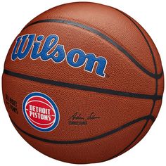 Rückansicht von Wilson NBA Team Alliance Detroit Pistons Basketball braun