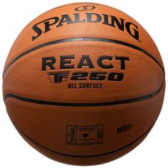 Rückansicht von SPALDING React TF-250 Basketball orange