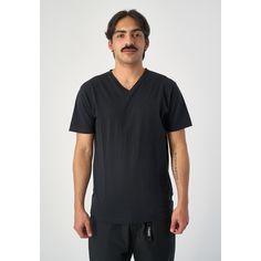Rückansicht von Cleptomanicx Ligull Regular V T-Shirt Herren Black