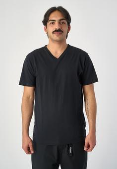 Rückansicht von Cleptomanicx Ligull Regular V T-Shirt Herren Black