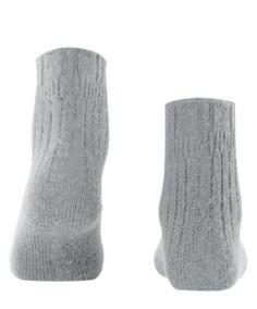 Rückansicht von Falke Bedsock Rib SO Freizeitsocken Damen silver (3290)
