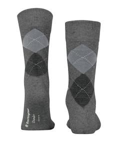 Rückansicht von Burlington Freizeitsocken Herren carbon mel. (3975)