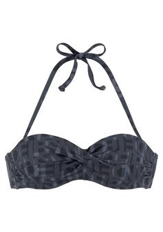 ELBSAND Bügel-Bandeau-Bikini-Top Bikini Oberteil Damen schwarz