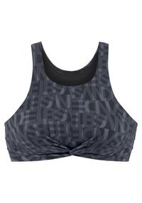 ELBSAND Crop-Bikini-Top Bikini Oberteil Damen - schwarz