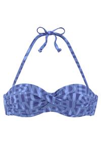 ELBSAND B&uuml;gel-Bandeau-Bikini-Top Bikini Oberteil Damen - blau