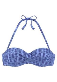 ELBSAND Bügel-Bandeau-Bikini-Top Bikini Oberteil Damen blau