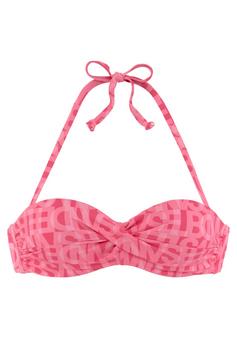 ELBSAND Bügel-Bandeau-Bikini-Top Bikini Oberteil Damen koralle