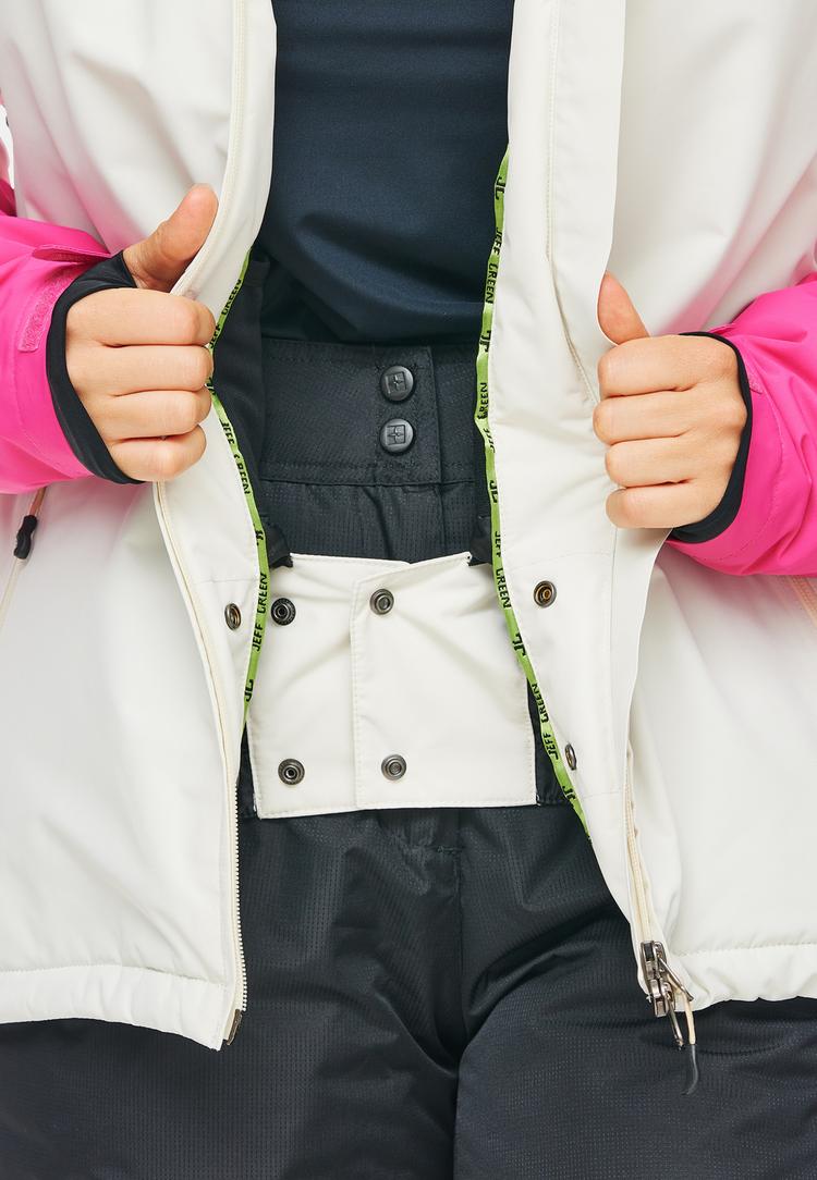 Jeff Green Jeff Green Marita Skijacke Damen - Silver Birch/Fuchia Purple - 12 | SportScheck