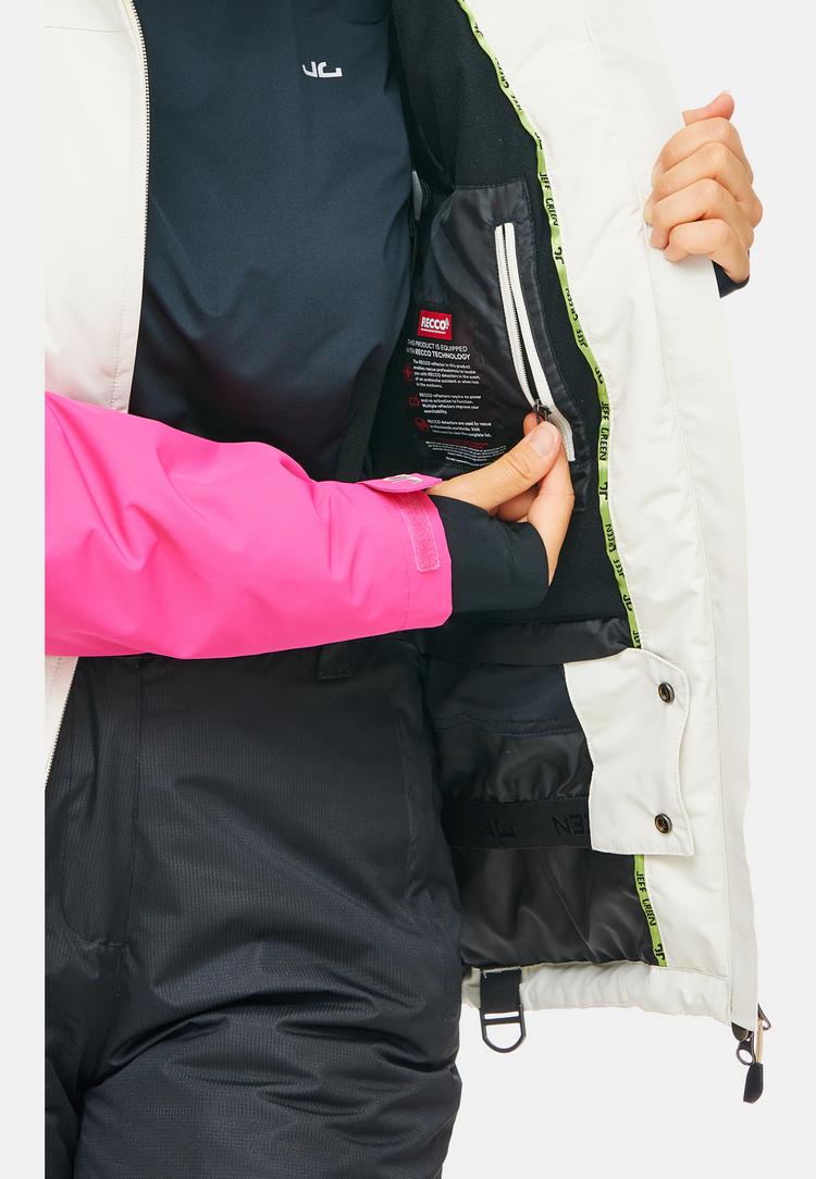 Jeff Green Jeff Green Marita Skijacke Damen - Silver Birch/Fuchia Purple - 13 | SportScheck