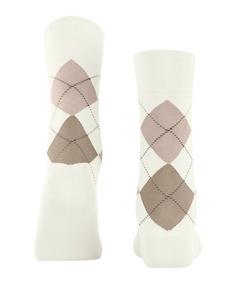 Rückansicht von Falke Sensitive Argyle SO Freizeitsocken Damen off-white (2040)