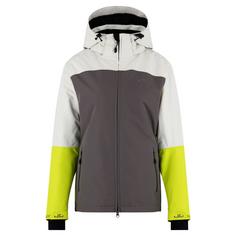 Jeff Green Marita Skijacke Damen Silver Birch/Dark Gull/Lime Bunch