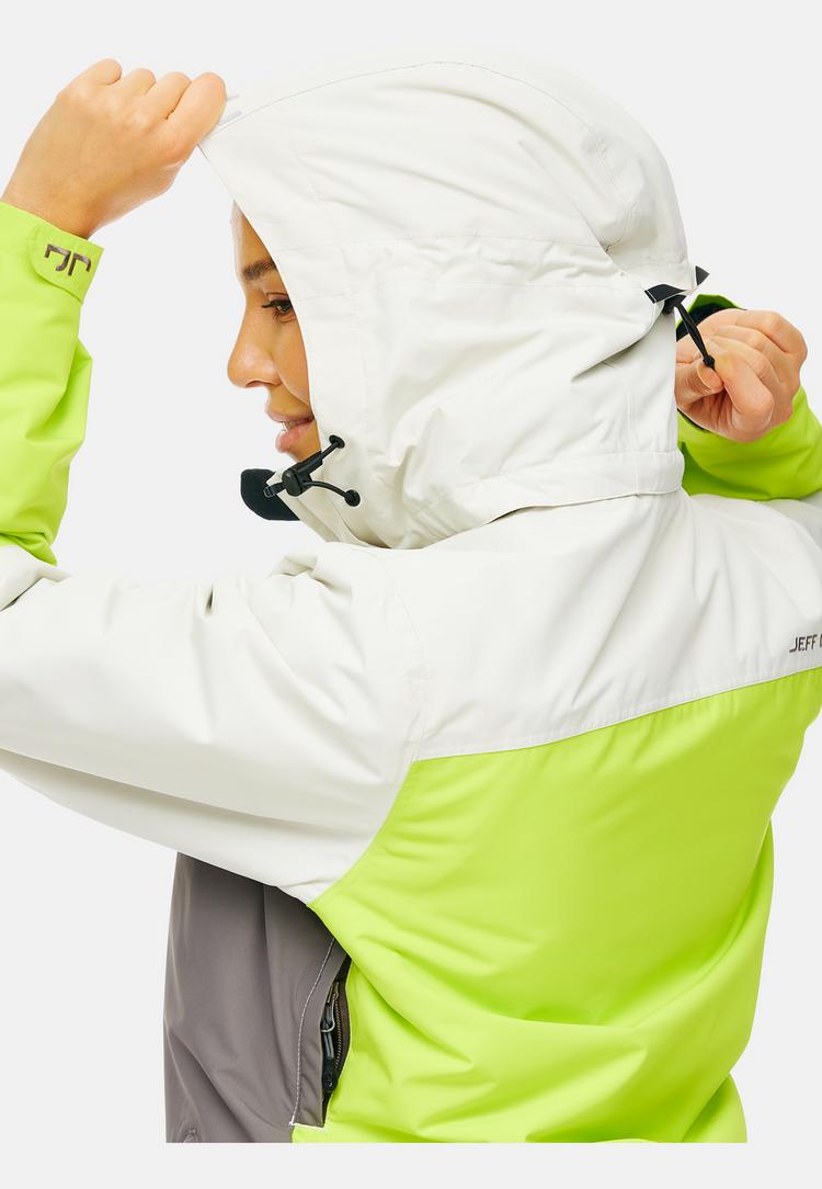 Jeff Green Jeff Green Marita Skijacke Damen - Silver Birch/Dark Gull/Lime Bunch - 6 | SportScheck