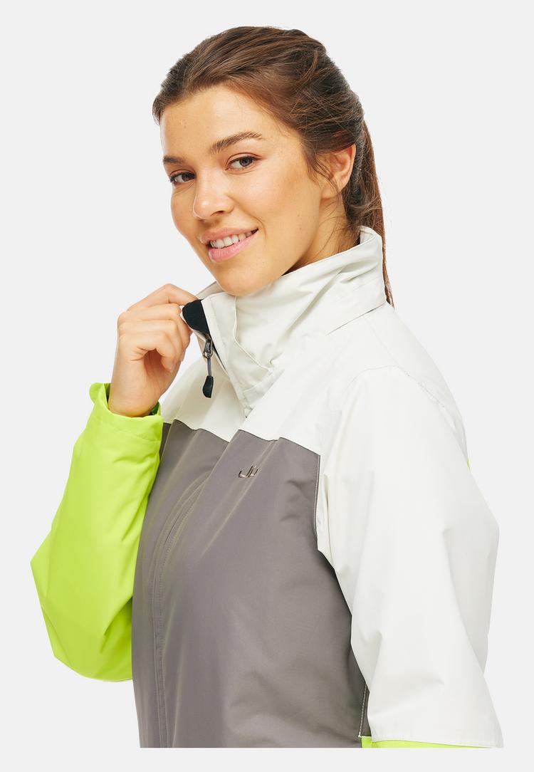 Jeff Green Jeff Green Marita Skijacke Damen - Silver Birch/Dark Gull/Lime Bunch - 15 | SportScheck