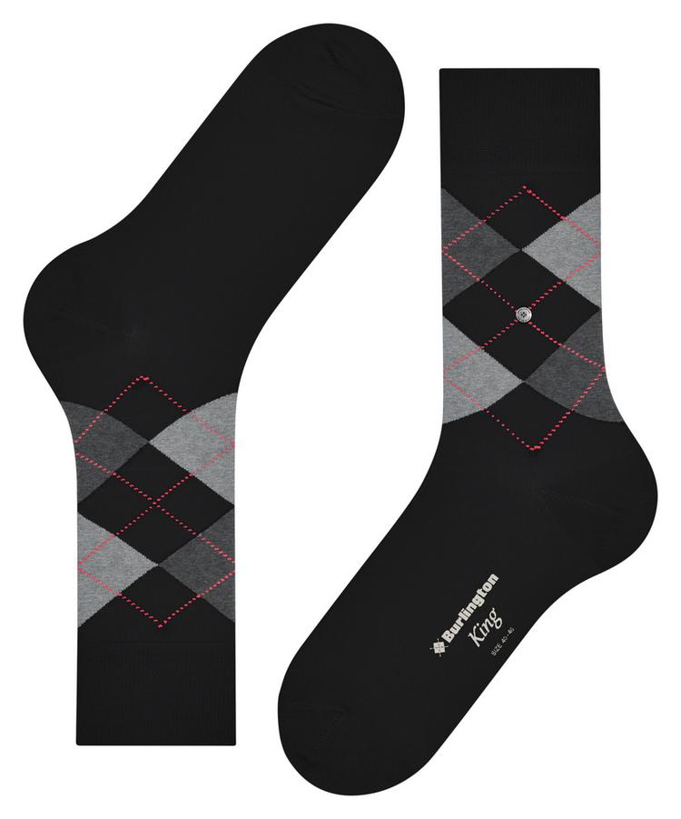 Burlington Burlington King Socken Herren - black-flames (3011) - 2 | SportScheck