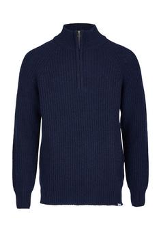 Cleptomanicx Ribber Troyer Strickpullover Herren Dark Navy