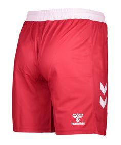 Rückansicht von hummel SSV Jahn Regensburg Short Home 2023/2024 Fußballshorts rot