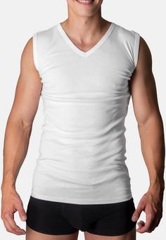 Rückansicht von Black Snake 2 Pack V-Neck Muskelshirt Classic Unterhemd Herren Weiß
