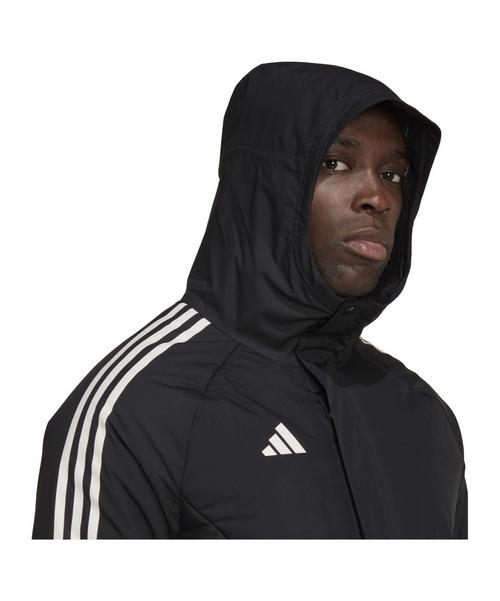 Rückansicht von adidas Condivo 22 Stadium Parka Trainingsjacke Herren schwarzschwarz