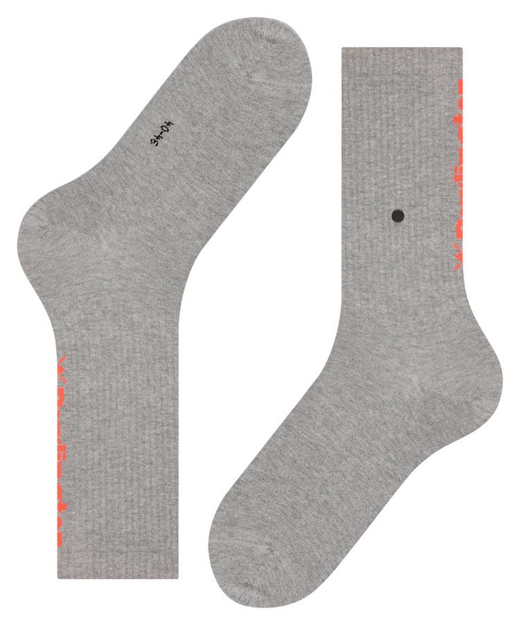 Burlington Burlington Black Logo Socken Herren - light grey (3400) - 2 | SportScheck