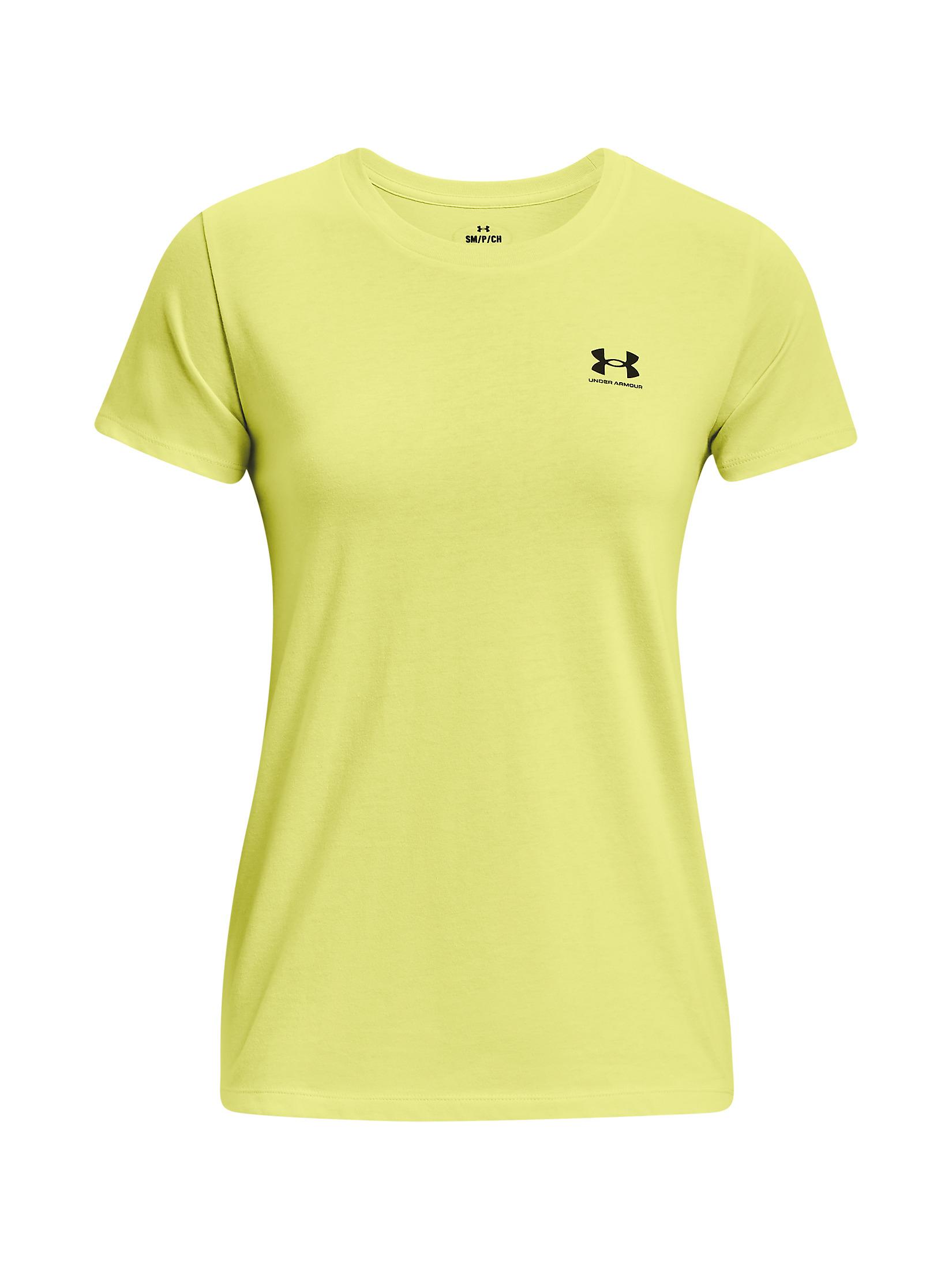 Under Armour Sportstyle mit Logo Links an der Brust T-Shirt Damen Lime Yellow (743)