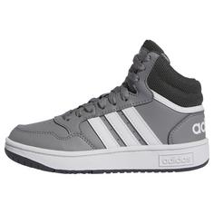 adidas Hoops Mid Schuh Basketballschuhe Kinder Grey Three / Cloud White / Grey Six